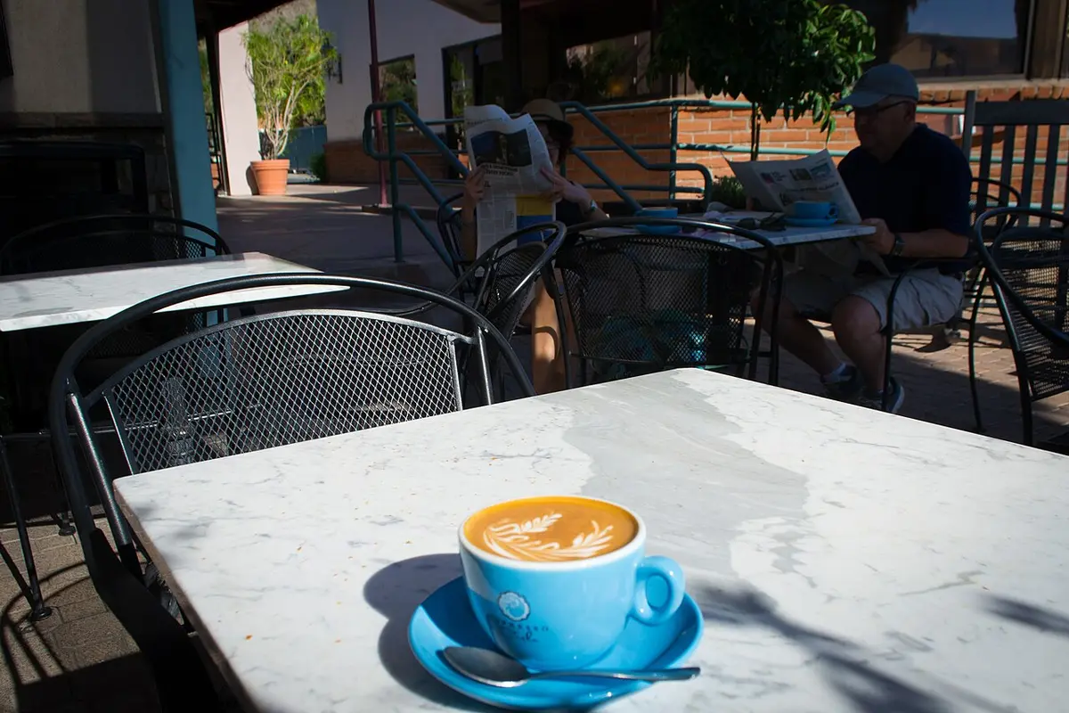 Capuchino con espuma de leche