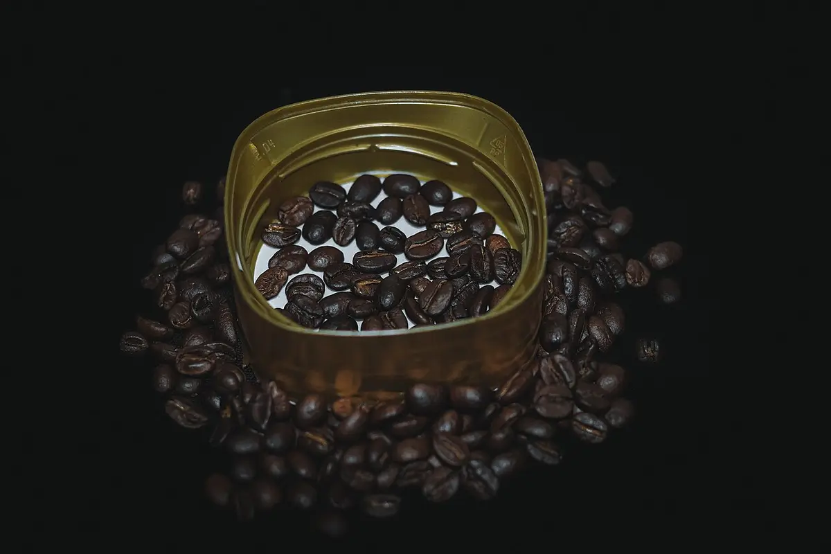Granos de café tostados